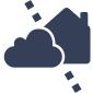On Premise or In Cloud icon